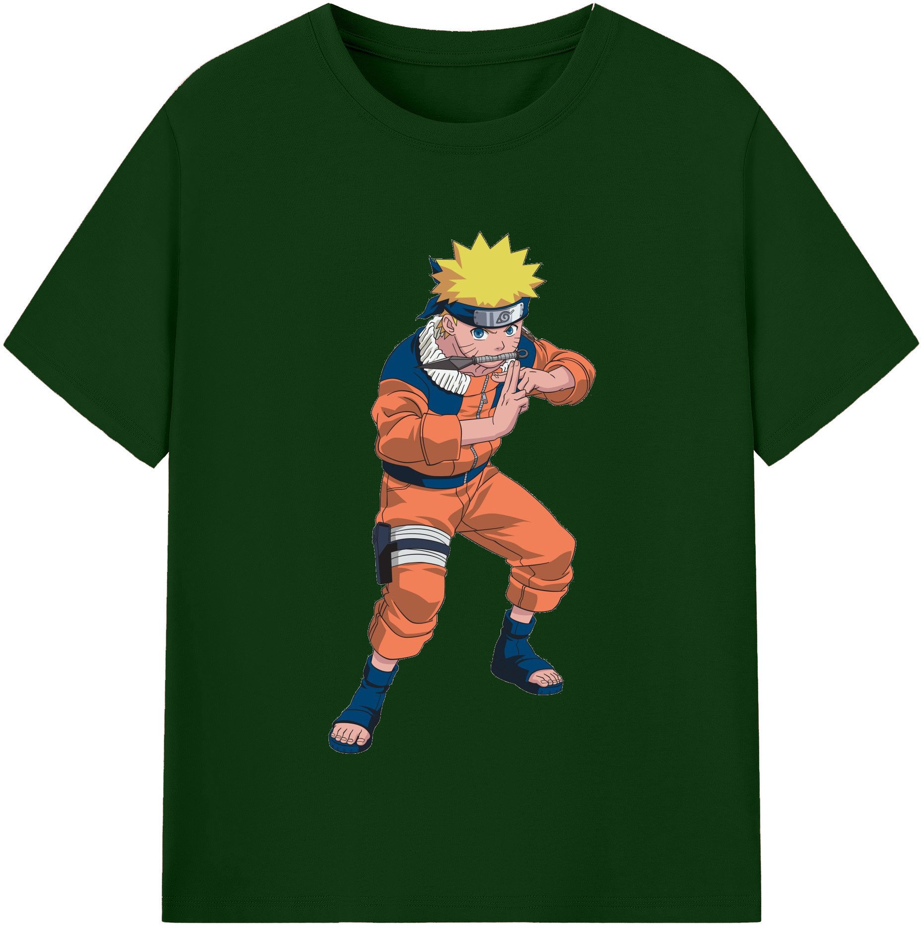 （画像用） NARUTO -ナルト- うずまき ナルト Uzumaki Naruto 綿100％半袖Tシャツ（フロントプリント）